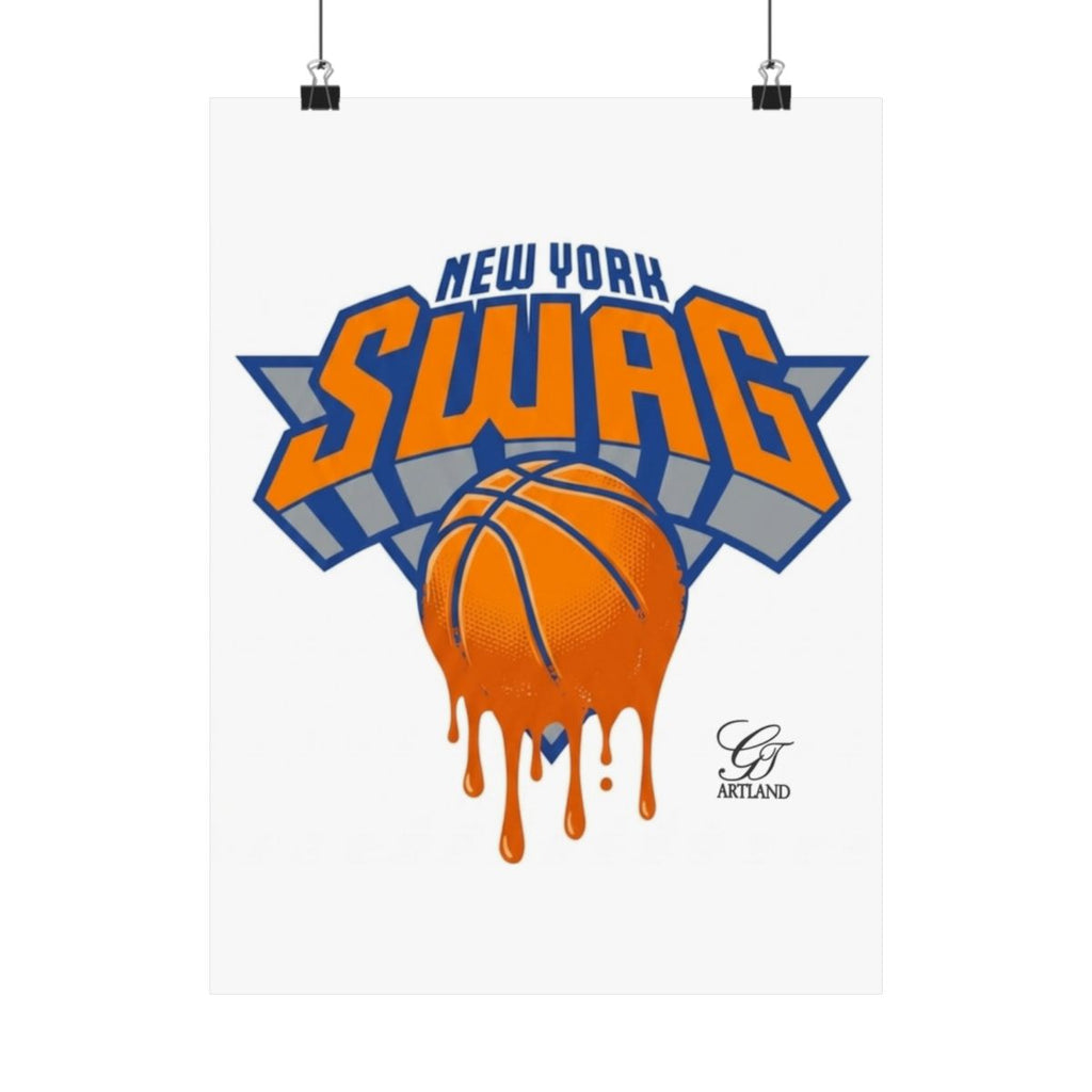New York SWAG Designer Matte Vertical Posters by GT Artland
