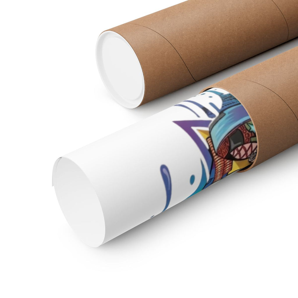 Splash Duck Designer Matte Vertical Posters by GT Artland