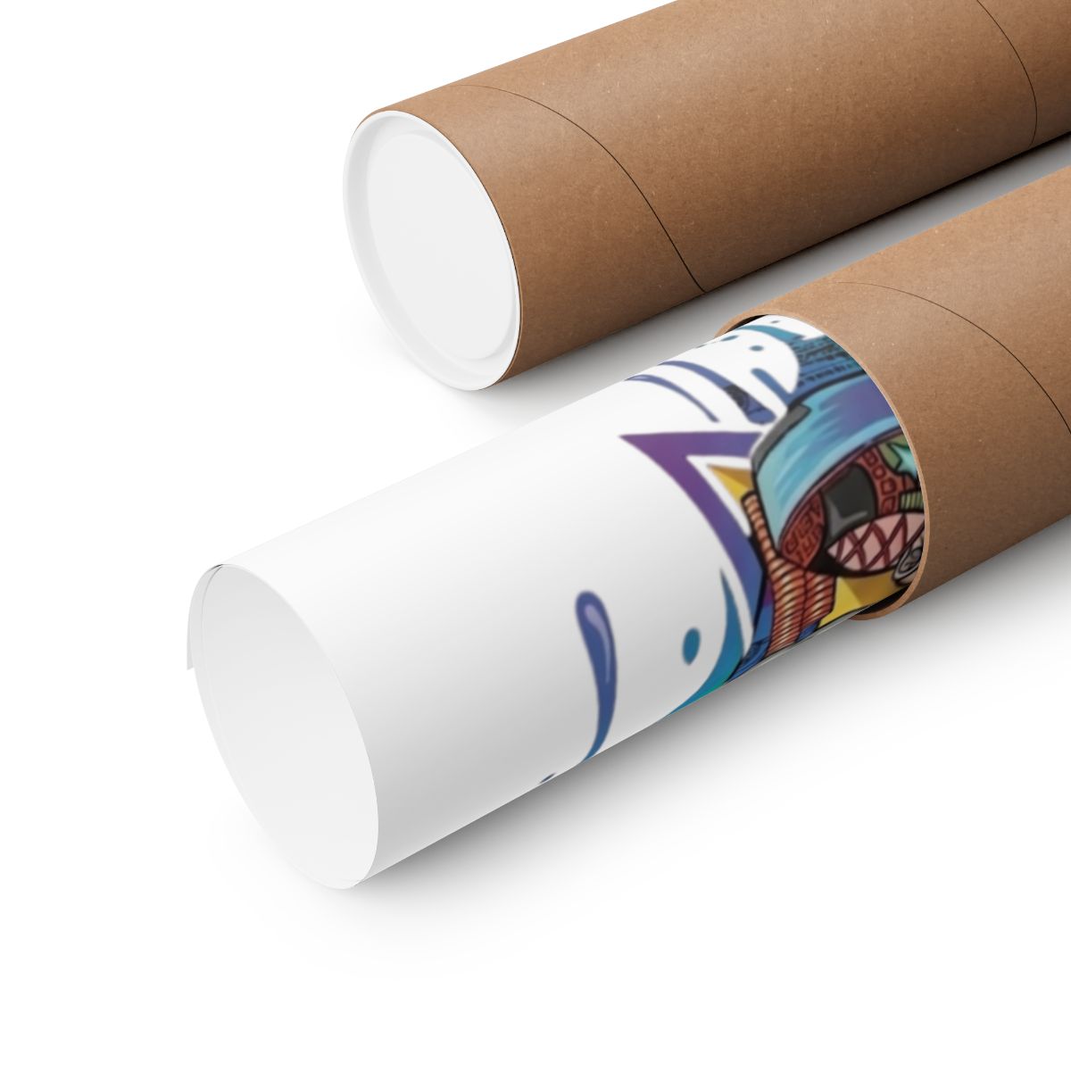Splash Duck Designer Matte Vertical Posters by GT Artland