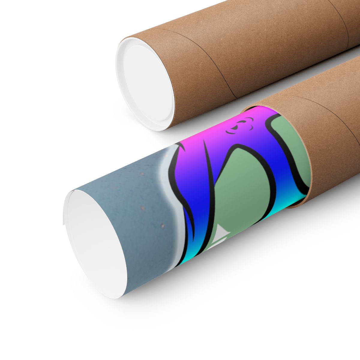 Rainbow Alien 3i Atlas Smoke Designer Matte Vertical Posters by GT Artland