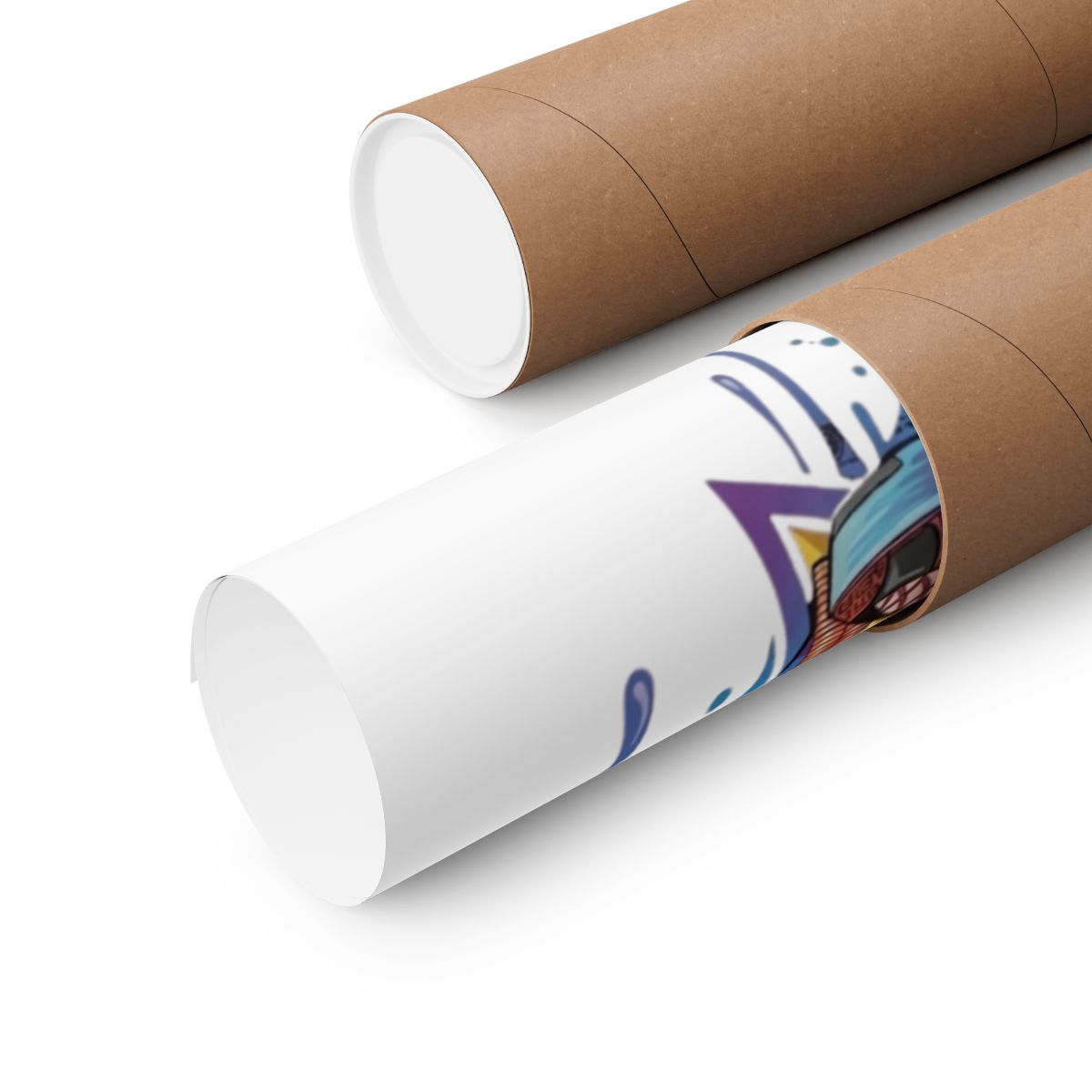 Splash Duck Designer Matte Vertical Posters by GT Artland