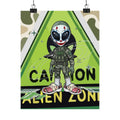 King Clown UFO Invasion Designer Matte Vertical Posters by GT Artland