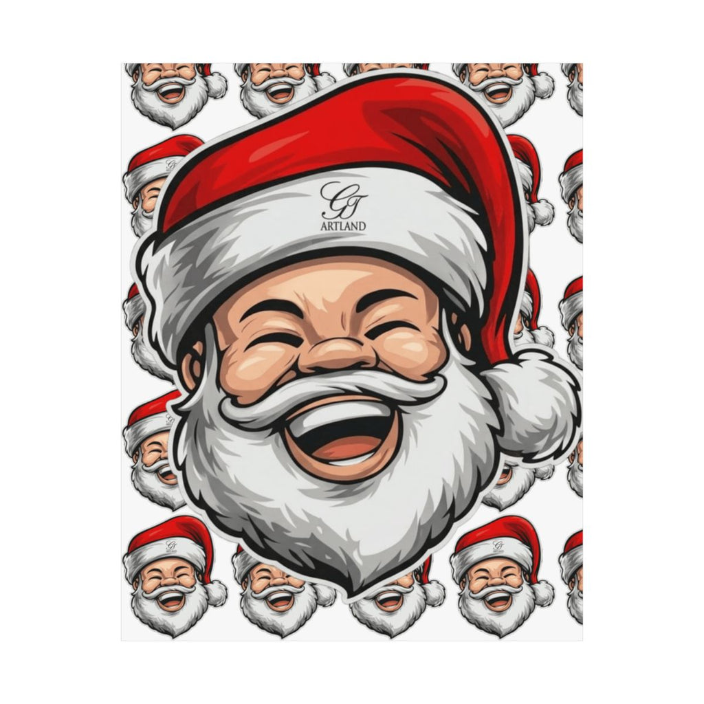 Santa Happy LOL Smile Mr, Clause Designer Matte Vertical Posters by GT Artland