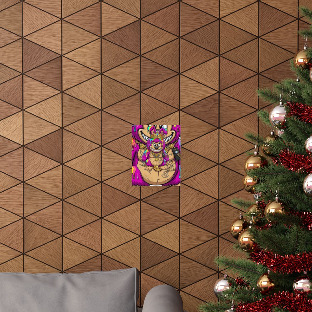 Cherry bubu Designer Pink Ape Matte Vertical Posters by GT Artland
