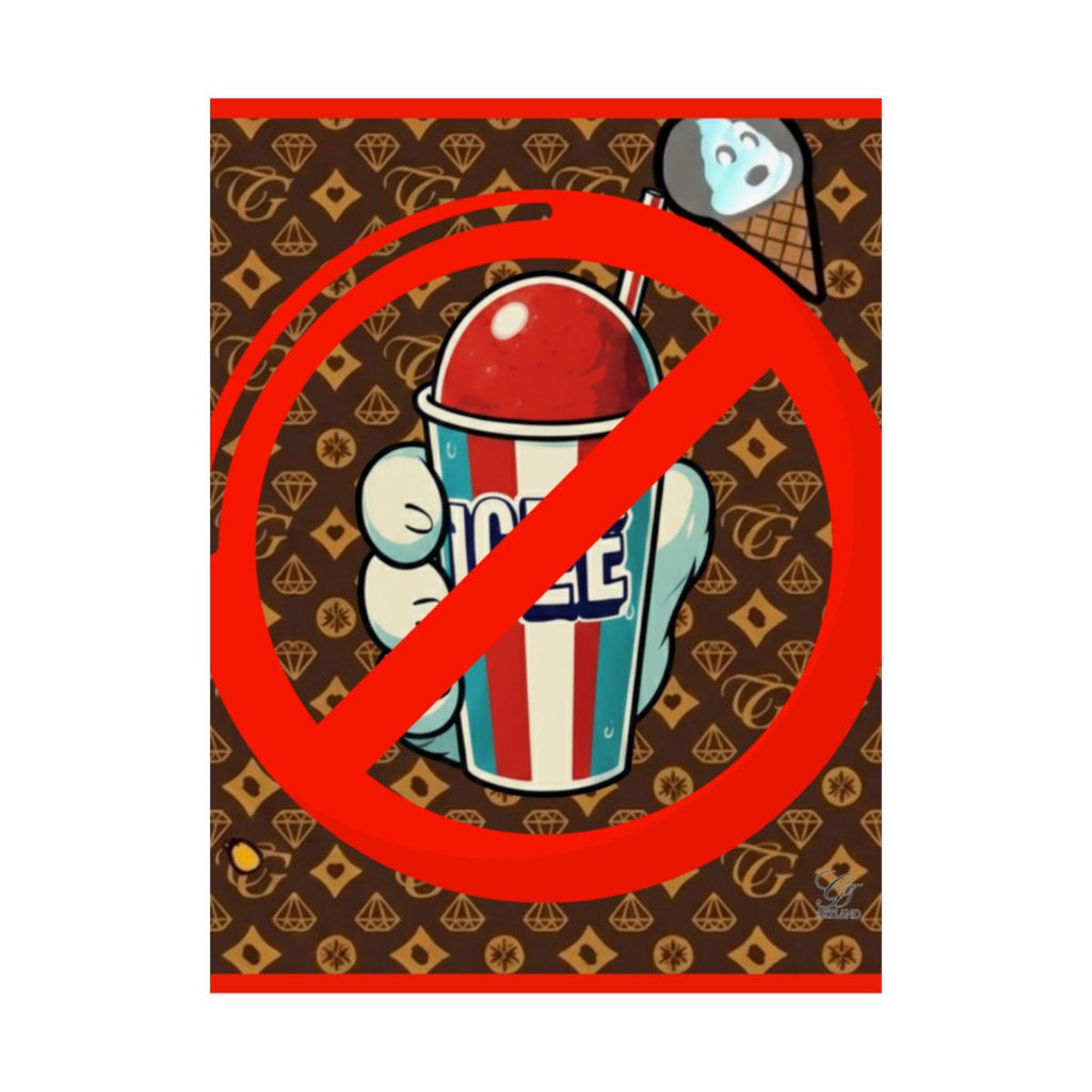 No ICE Frost Designer High Fashion Graffiti Designer Matte Vertical Posters by GT Artland