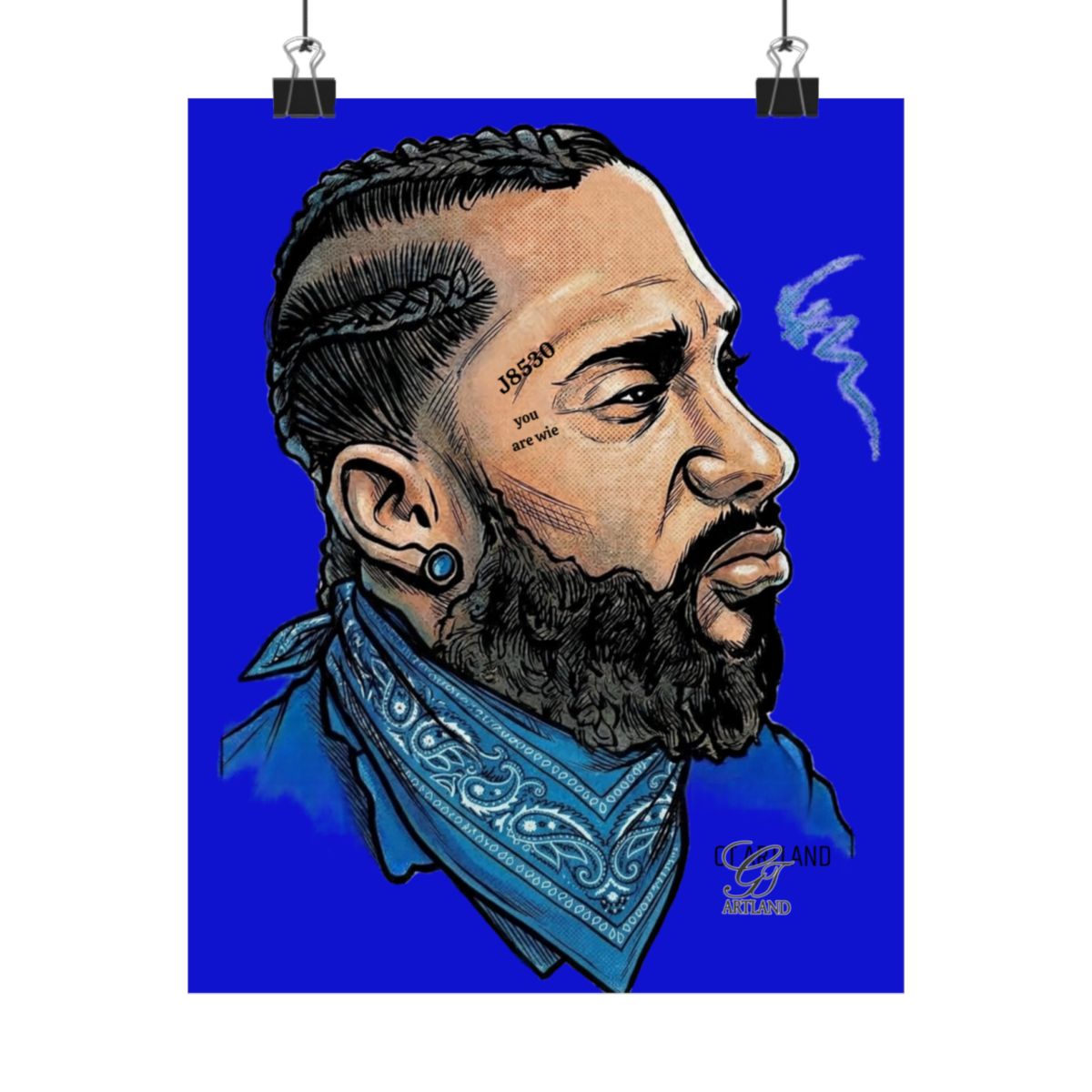 NIPSEY Rap Mogul Matte Vertical Posters by GT Artland