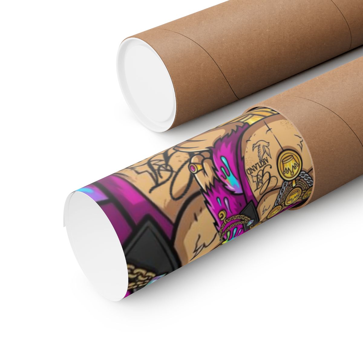 Cherry bubu Designer Pink Ape Matte Vertical Posters by GT Artland