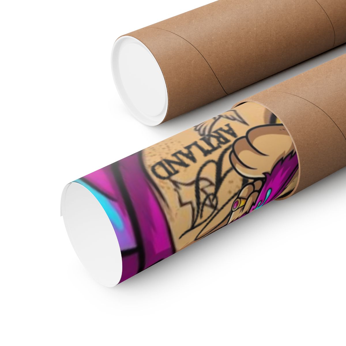 Cherry bubu Designer Pink Ape Matte Vertical Posters by GT Artland