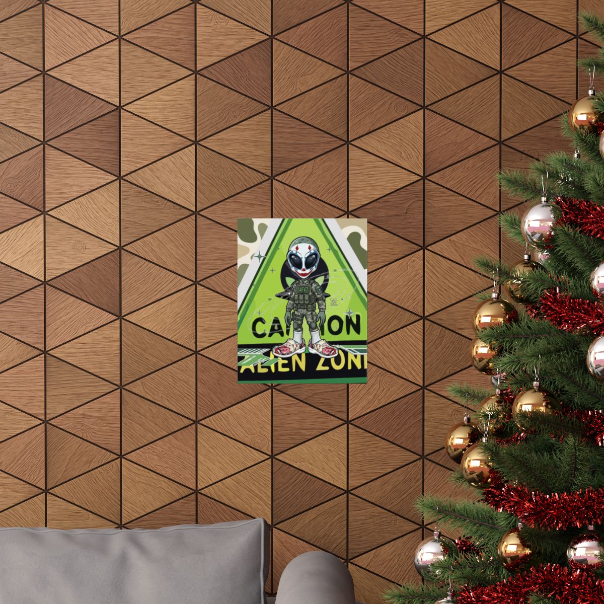 King Clown UFO Invasion Designer Matte Vertical Posters by GT Artland