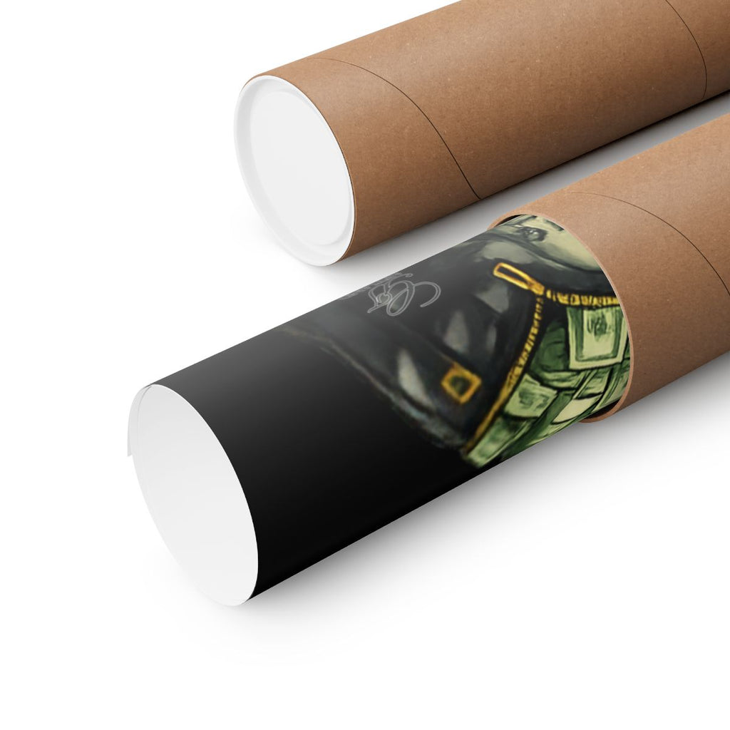 Big  Cash Bag Designer Matte Vertical Posters by GT Artland