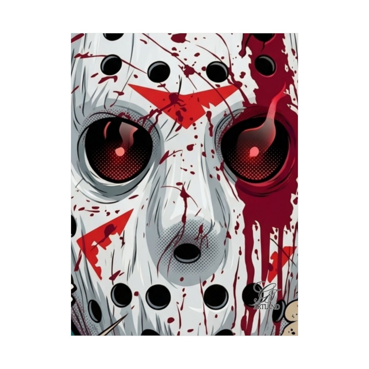 Ski Mask Urban Tales Horror Designer Matte Vertical Posters by GT Artland