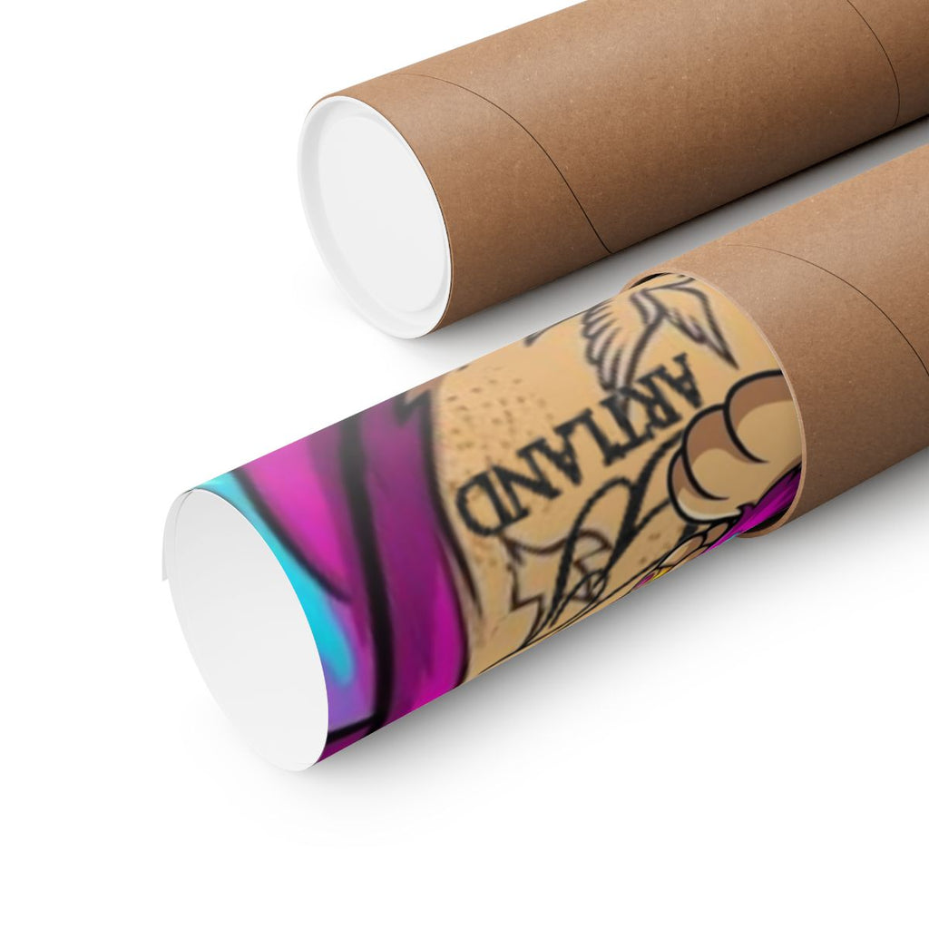 Cherry bubu Designer Pink Ape Matte Vertical Posters by GT Artland
