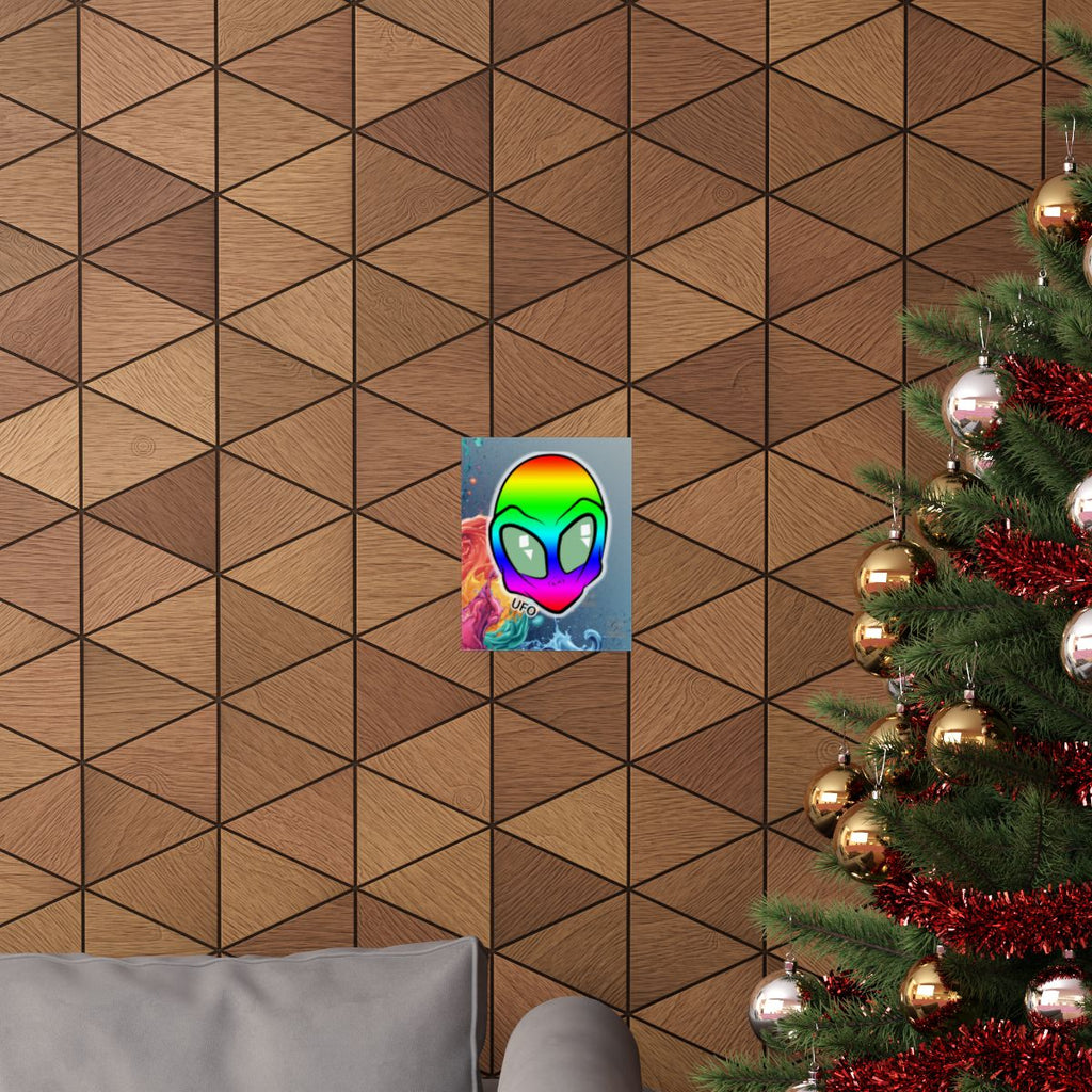 Rainbow Alien 3i Atlas Smoke Designer Matte Vertical Posters by GT Artland
