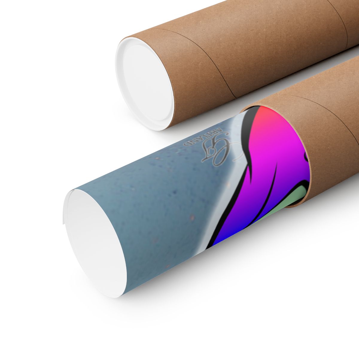 Rainbow Alien 3i Atlas Smoke Designer Matte Vertical Posters by GT Artland