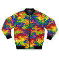 Rainbow Militant Fatigue Flex Designer Men's Bomber Jacket by GT Artland