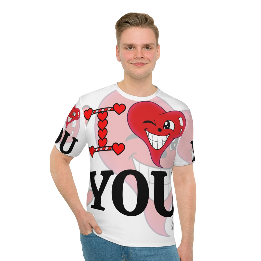 I Heart You Urban Classic Fashion Statement Designer Men's Loose T-shirt by GT Artland