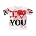 I Heart You Urban Classic Fashion Statement Designer Men's Loose T-shirt by GT Artland