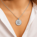 High Fashion Rainbow Monogram Deluxe Designer Fine Links Coin Necklace by GT Artland