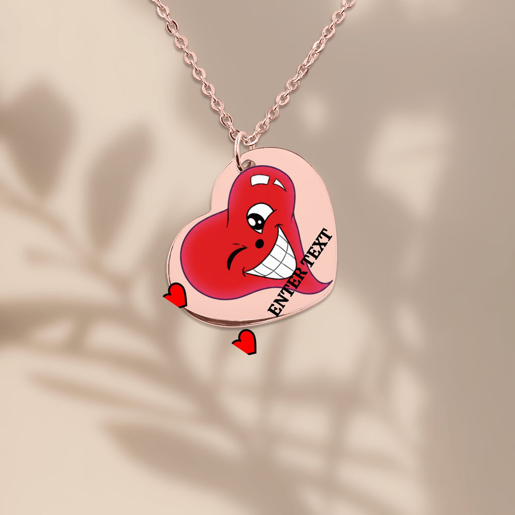 I Love You Special Designer Classic Fine Links Heart Necklace by GT Artland