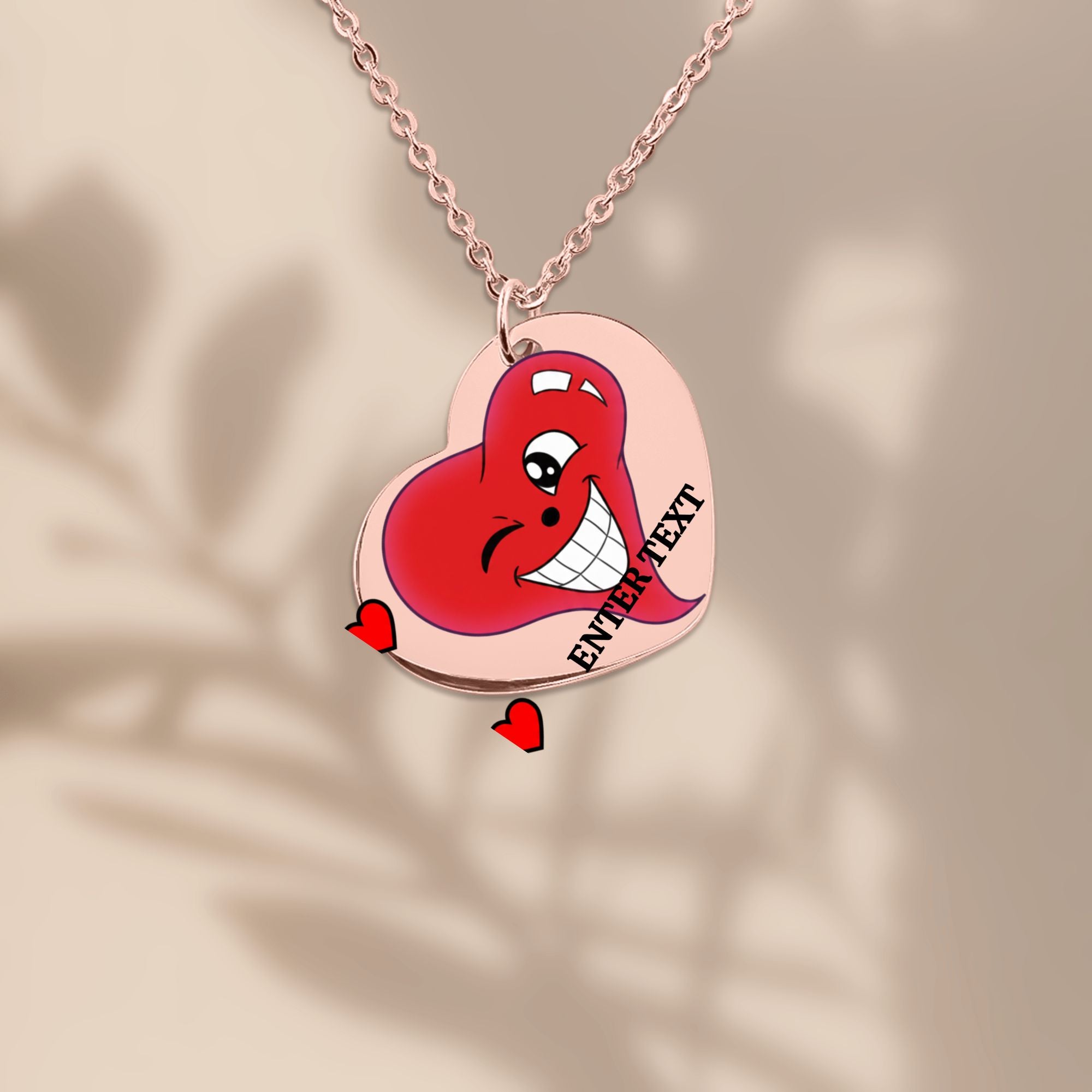 I Love You Special Designer Classic Fine Links Heart Necklace by GT Artland