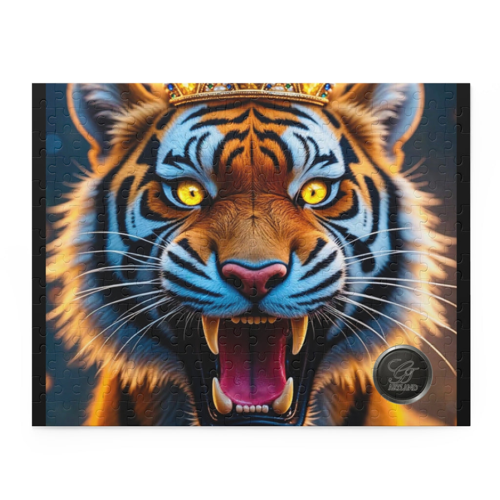 Fire King Tiger Designer Puzzle (120, 252, 500-Piece) by GT Artland