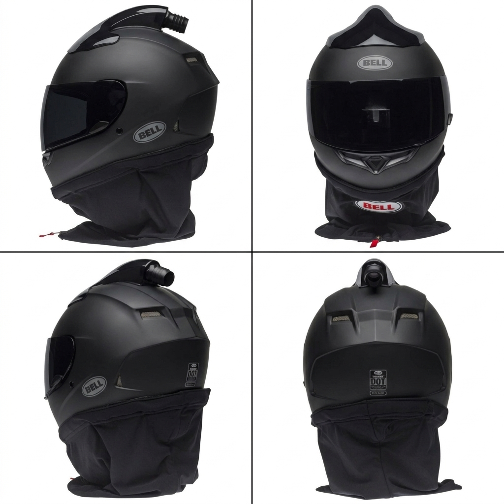 Bell Qualifier sxs Forced Air Helmet - Custom American Eagle Airbrush Artwork Theme All Sizes with Dusk Skirt and Personalized Initials by GT Artland
