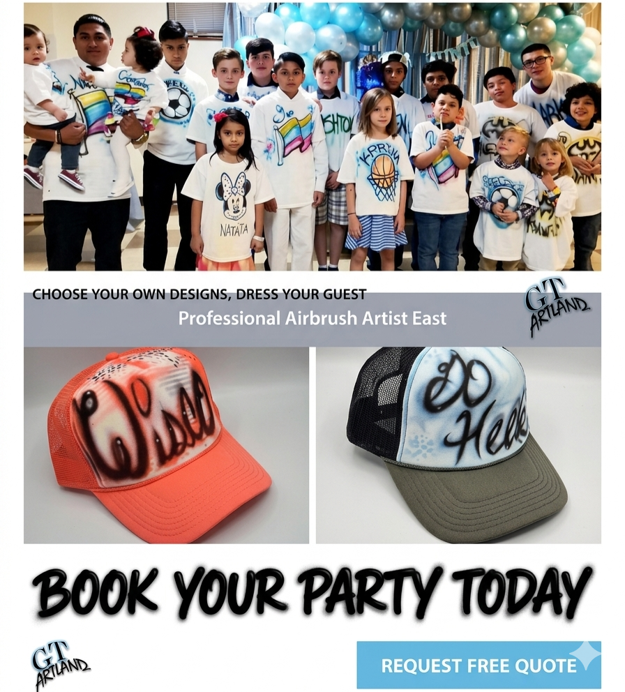 Airbrush 🥳 Party Hat Bookings