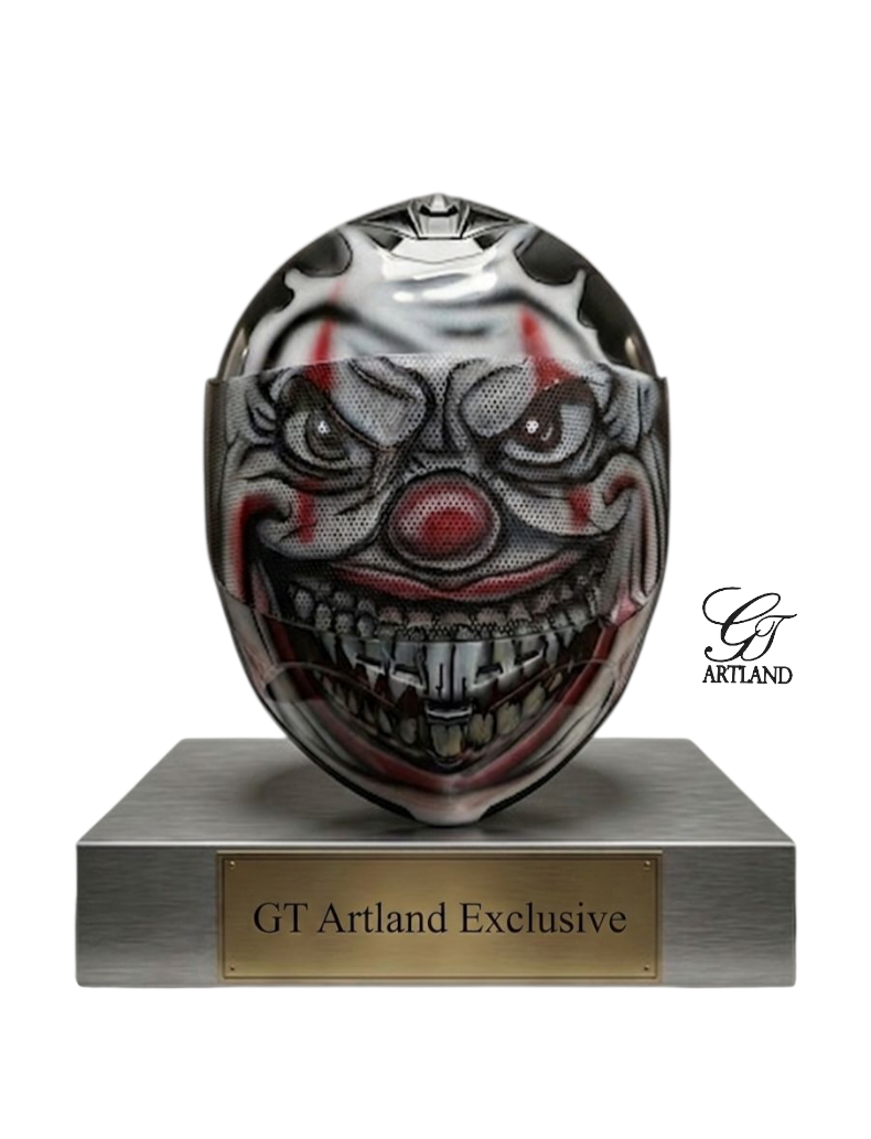 Killer Clown GT Customized Motorcycle Full Face Helmet with Bluetooth by GT Artland