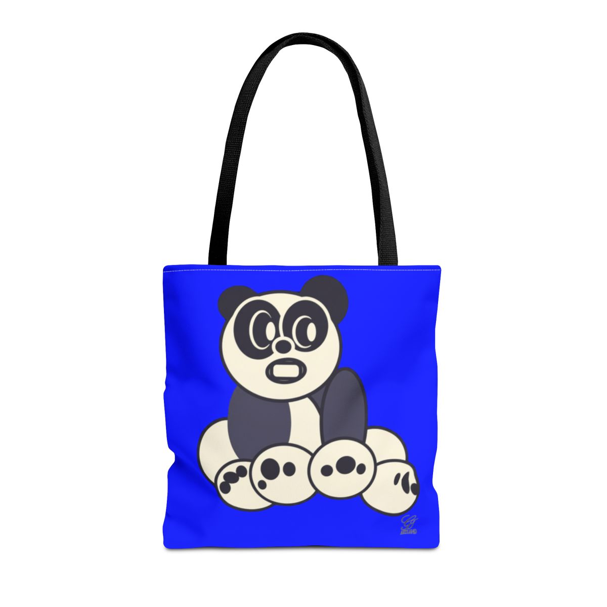 Urban Panda GT Royal Blue Designer Tote Bag Designer | All-Over Print by GT Artland