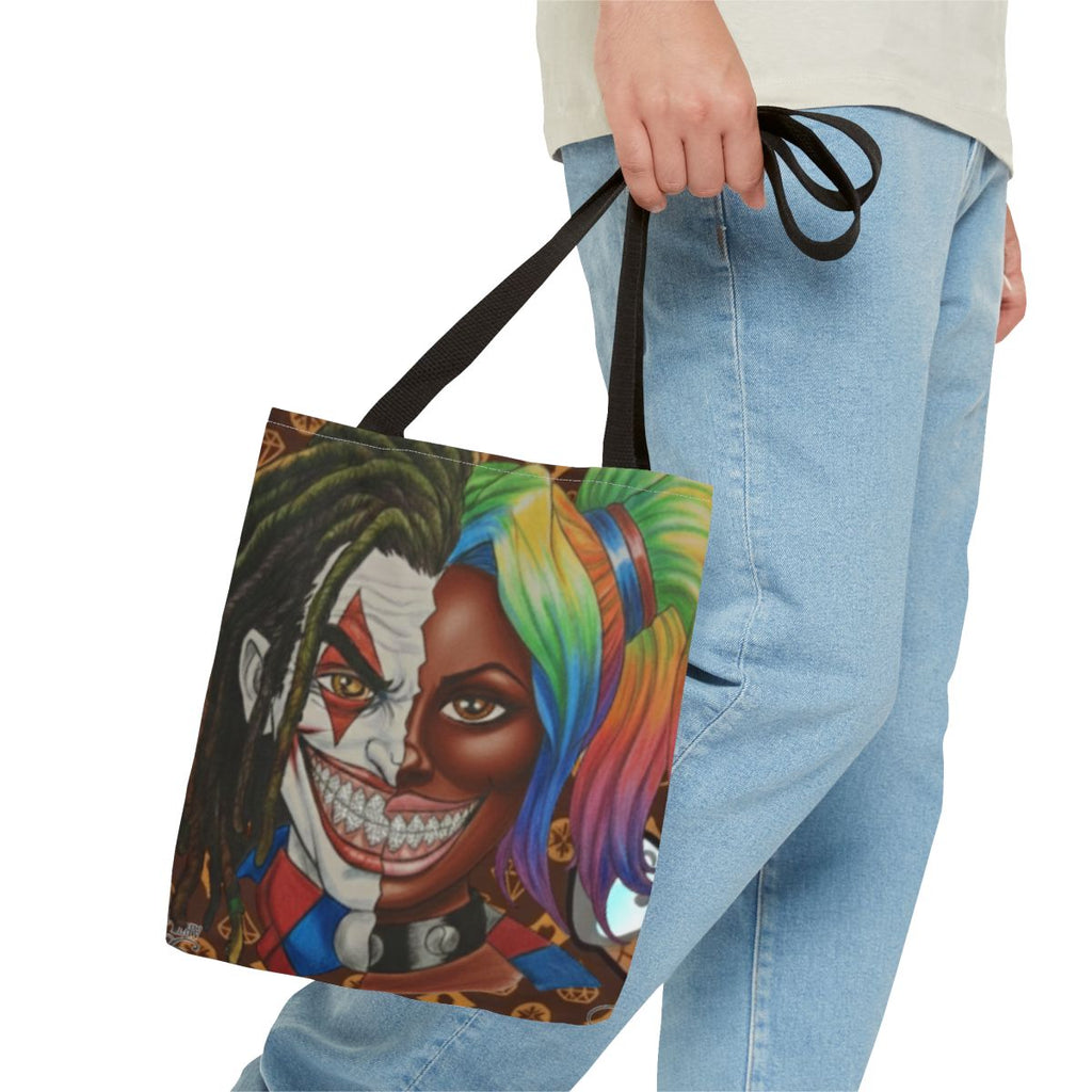 Joker ebony harley designer Tote Bag by GT Artland