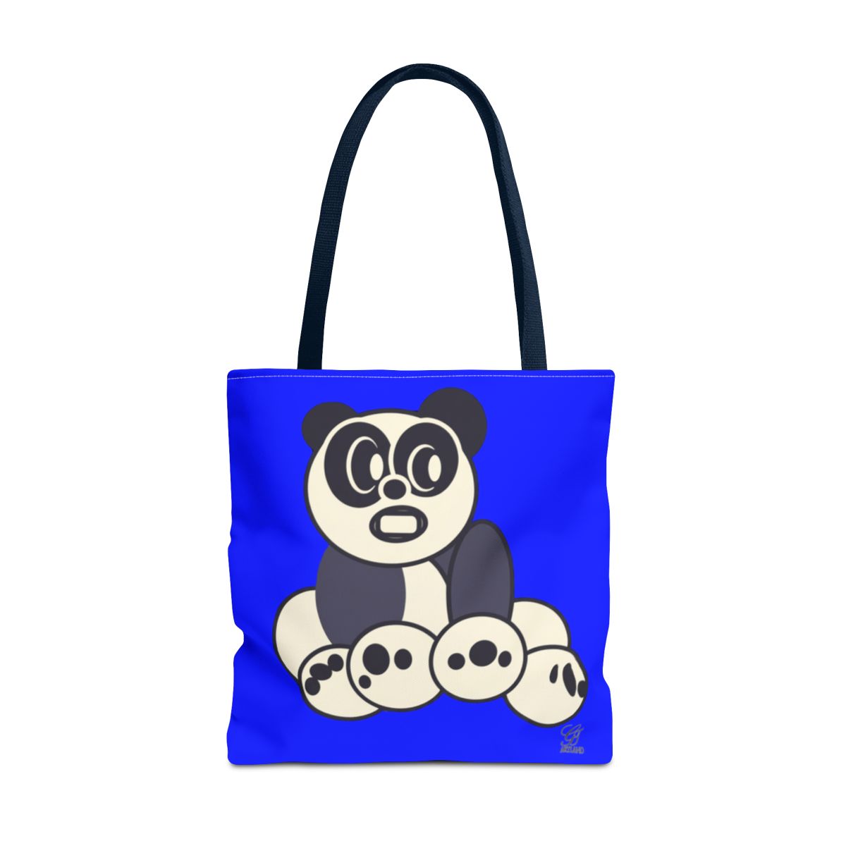 Urban Panda GT Royal Blue Designer Tote Bag Designer | All-Over Print by GT Artland