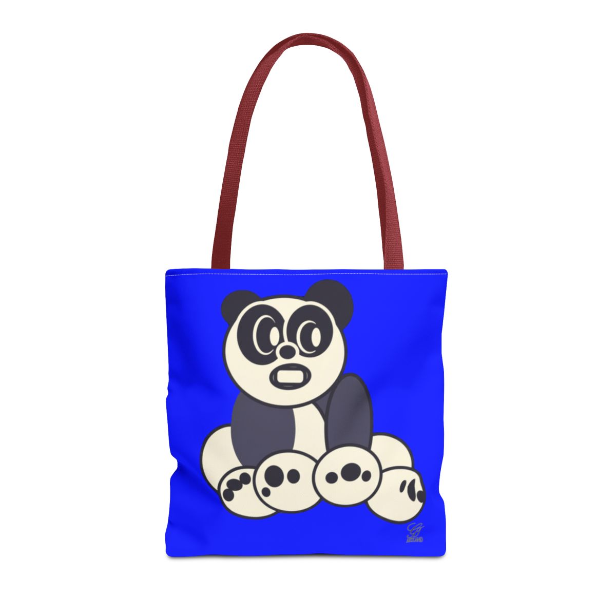 Urban Panda GT Royal Blue Designer Tote Bag Designer | All-Over Print by GT Artland