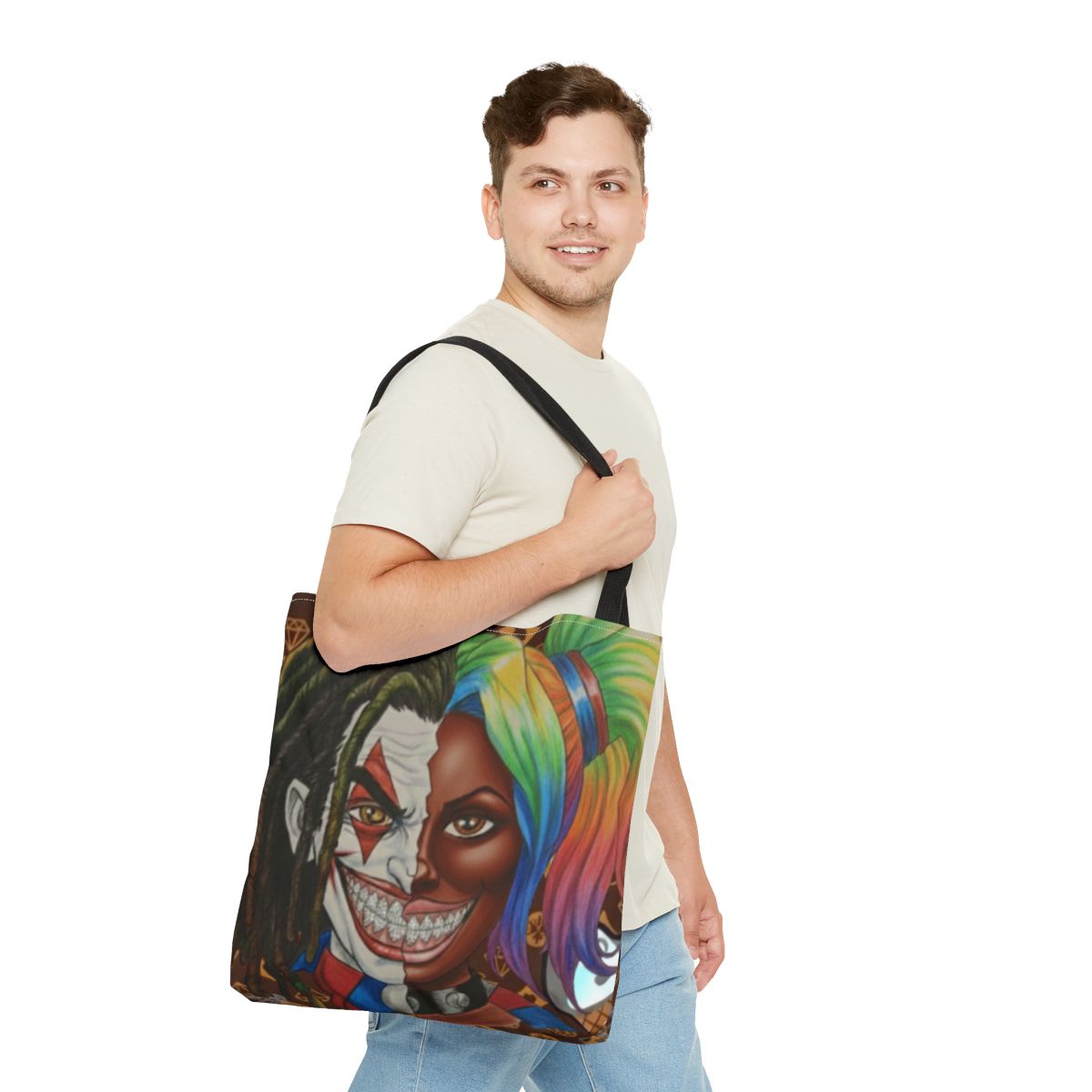 Joker ebony harley designer Tote Bag by GT Artland