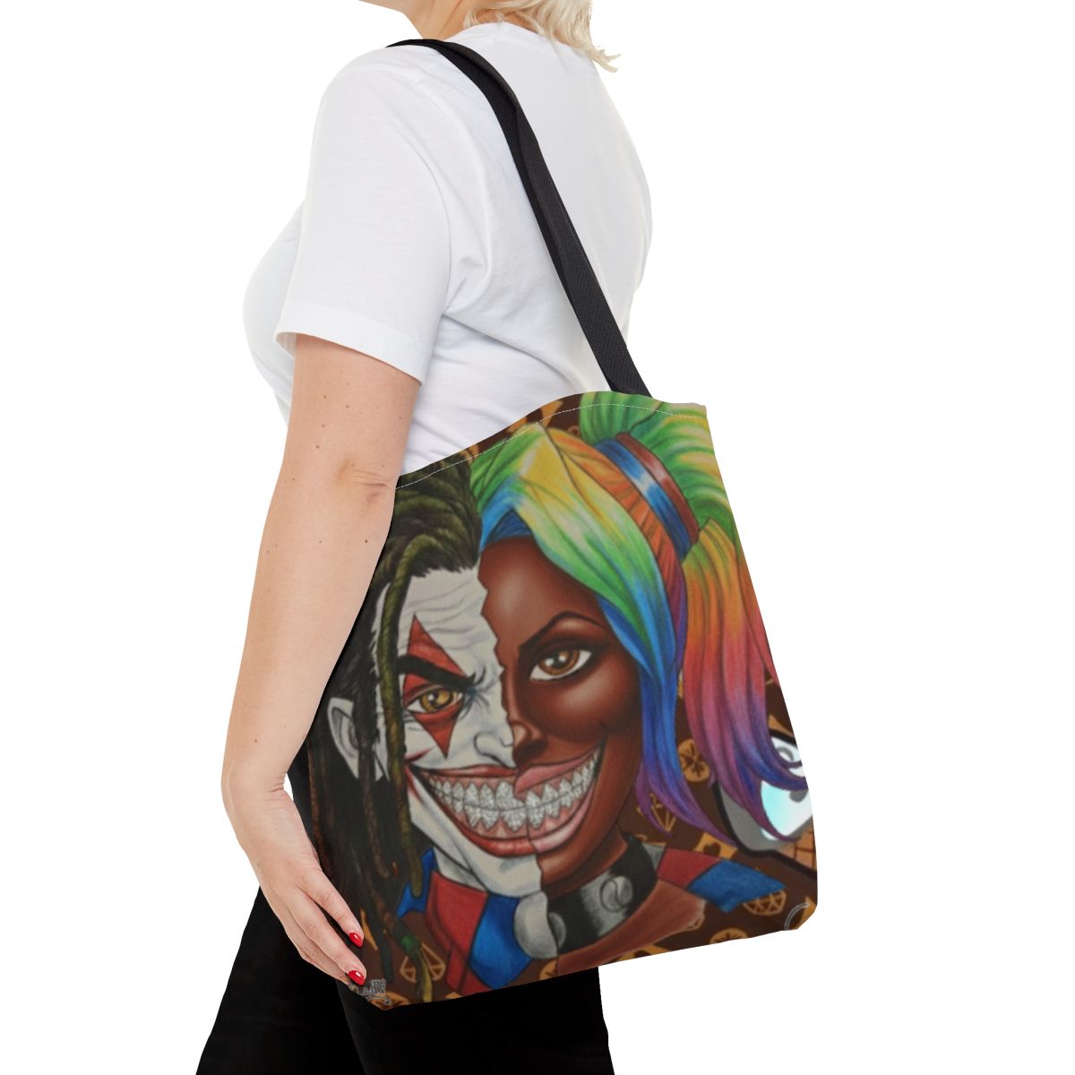 Joker ebony harley designer Tote Bag by GT Artland
