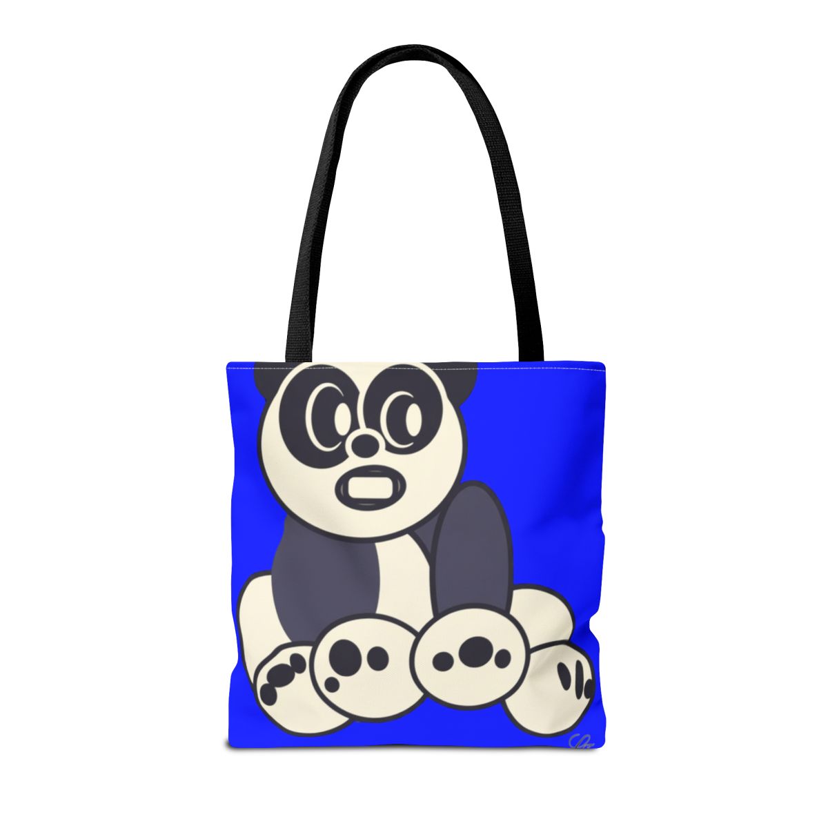 Urban Panda GT Royal Blue Designer Tote Bag Designer | All-Over Print by GT Artland