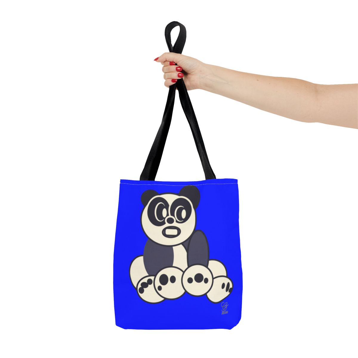 Urban Panda GT Royal Blue Designer Tote Bag Designer | All-Over Print by GT Artland