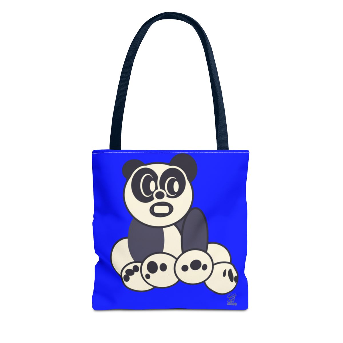Urban Panda GT Royal Blue Designer Tote Bag Designer | All-Over Print by GT Artland