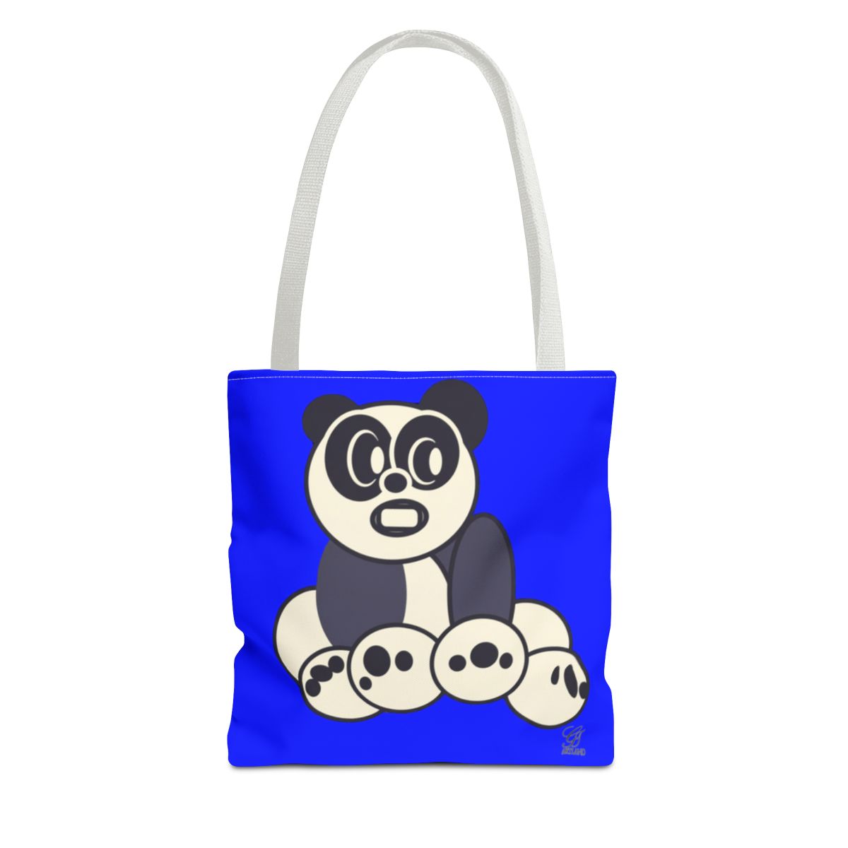 Urban Panda GT Royal Blue Designer Tote Bag Designer | All-Over Print by GT Artland