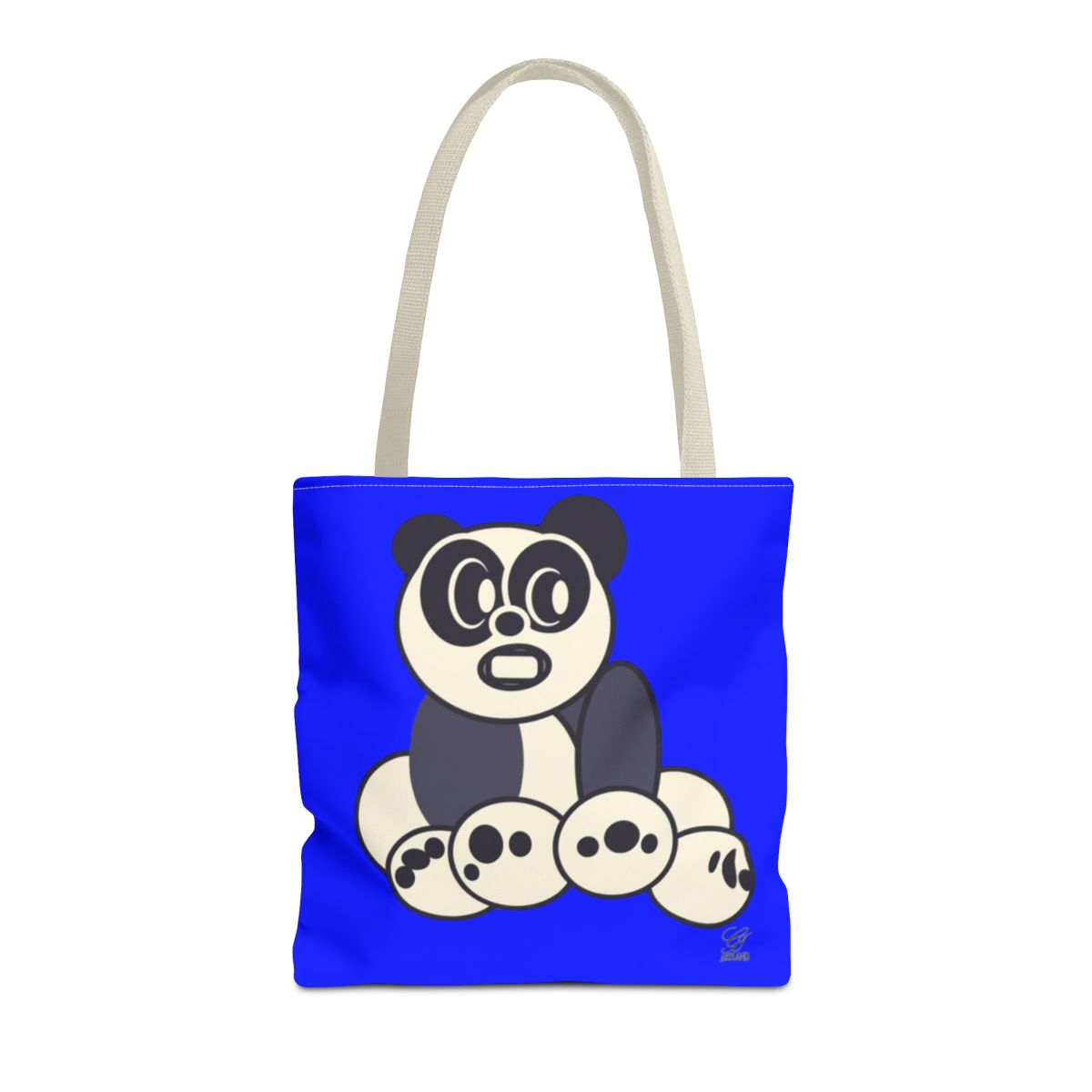 Urban Panda GT Royal Blue Designer Tote Bag Designer | All-Over Print by GT Artland