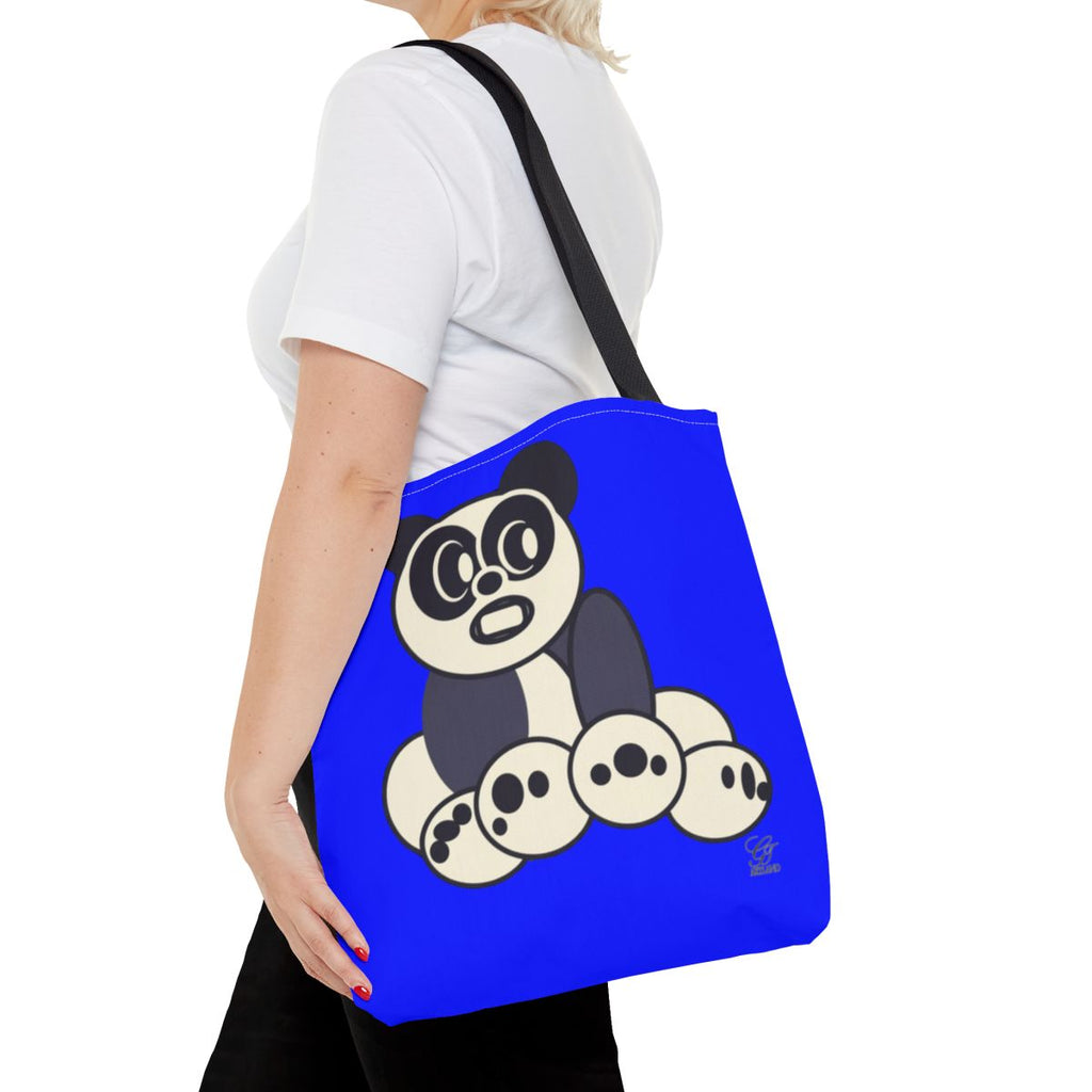 Urban Panda GT Royal Blue Designer Tote Bag Designer | All-Over Print by GT Artland