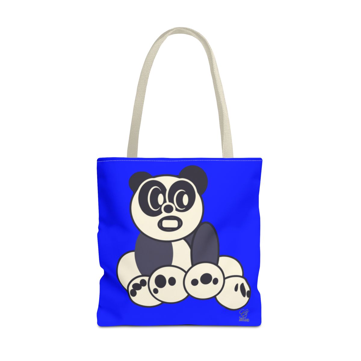 Urban Panda GT Royal Blue Designer Tote Bag Designer | All-Over Print by GT Artland