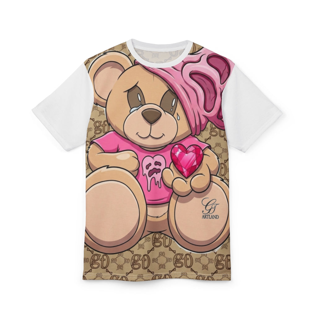 Pink Goon Teddy Cute Designer Bear Unisex Cut & Sew Tee by GT Artland