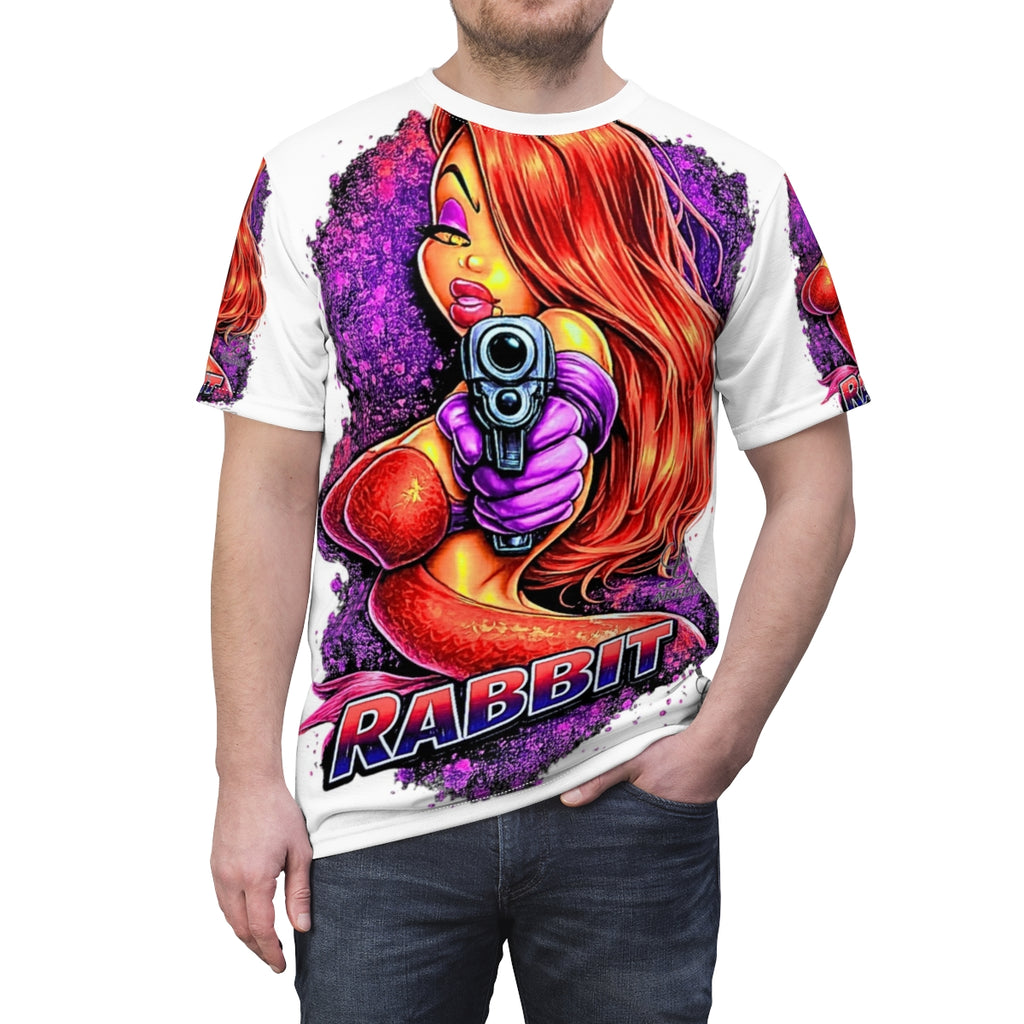 Vixen Rabbit Jess Designer Deluxe Urban Unisex Cut & Sew Tee by GT Artland