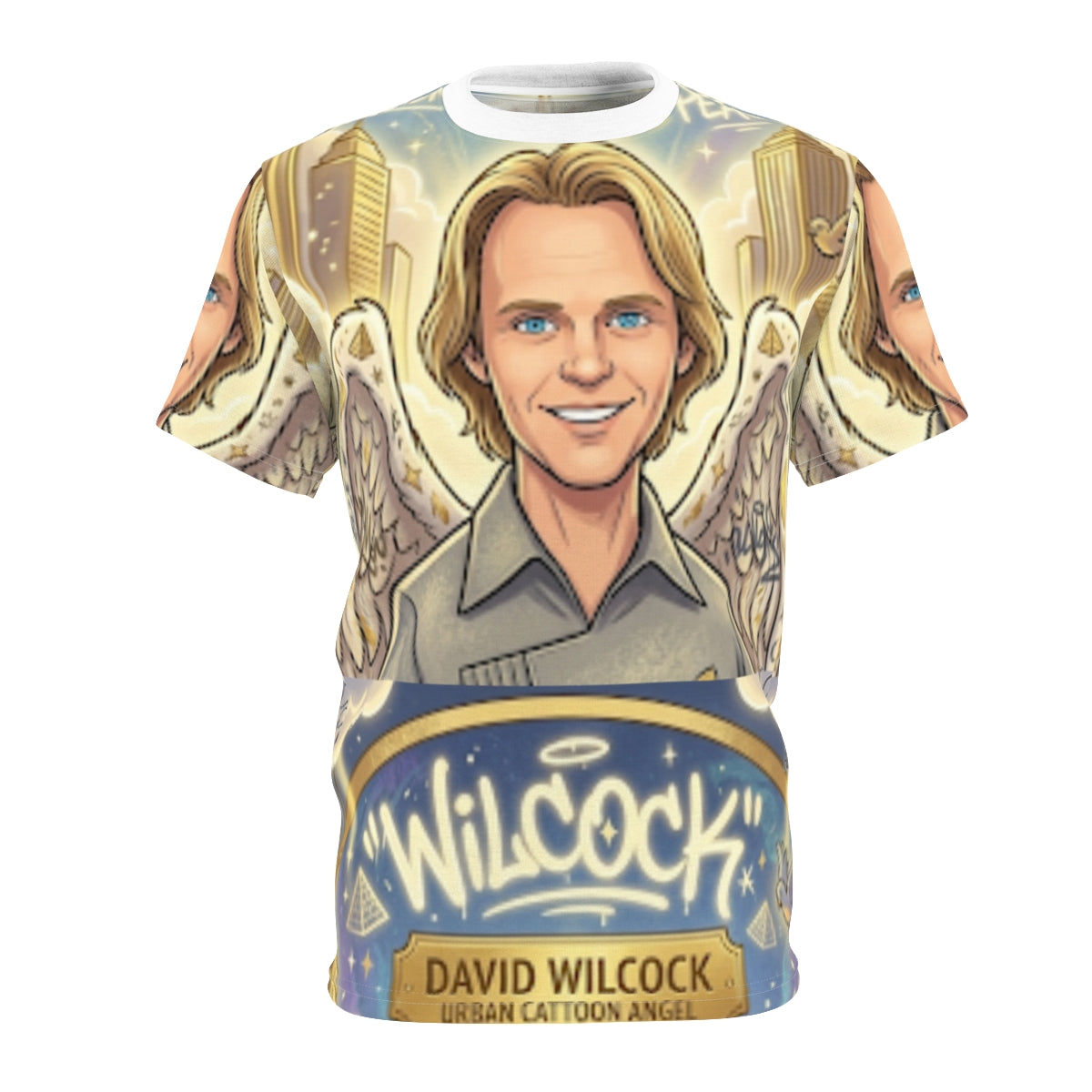 Davide Wilcock Urban Airbrush Angelic Legend Unisex Cut & Sew Tee by GT Artland