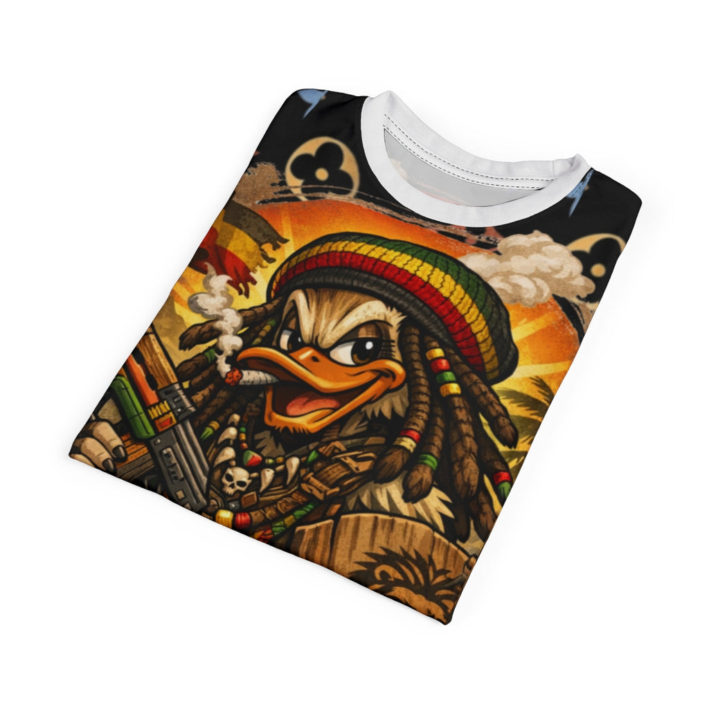 Jamaican Duck Rosta Tale Urban Elite Edition Unisex Cut & Sew Tee by GT Artland