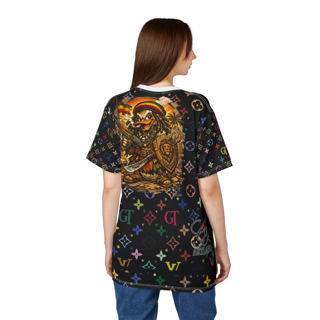 Jamaican Duck Rosta Tale Urban Elite Edition Unisex Cut & Sew Tee by GT Artland
