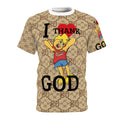 I Thank God Designer Urban Pop Kid Unisex Cut & Sew Tee by GT Artland