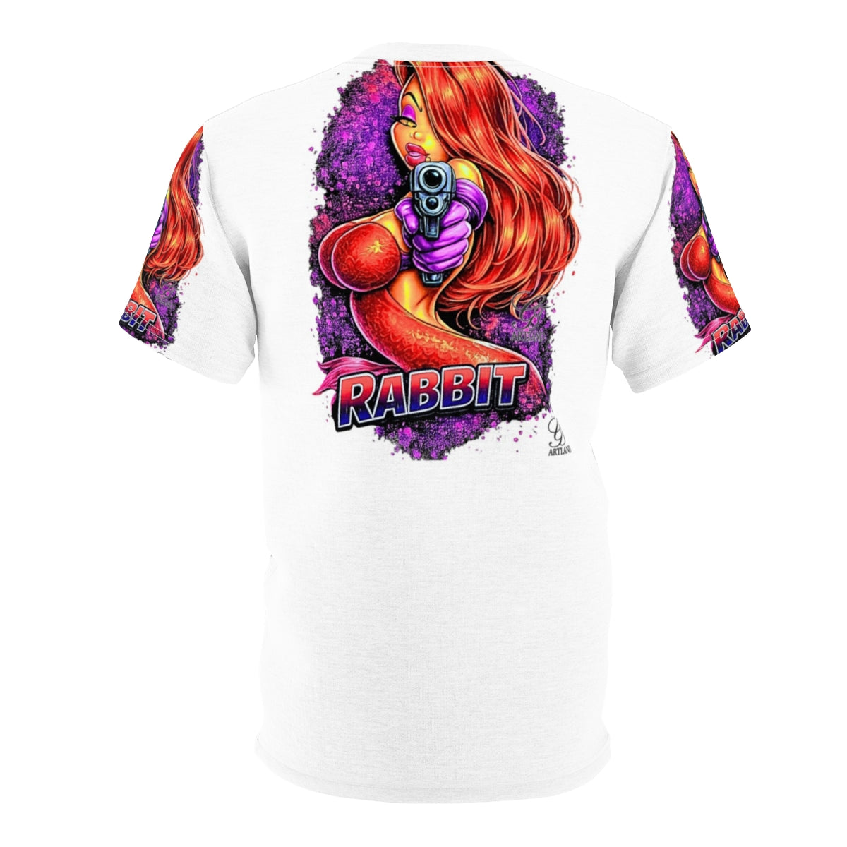 Vixen Rabbit Jess Designer Deluxe Urban Unisex Cut & Sew Tee by GT Artland