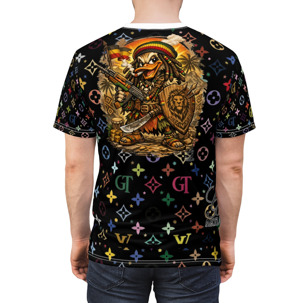 Jamaican Duck Rosta Tale Urban Elite Edition Unisex Cut & Sew Tee by GT Artland