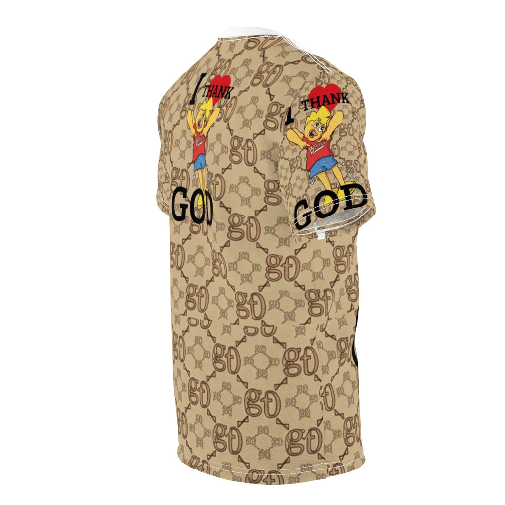 I Thank God Designer Urban Pop Kid Unisex Cut & Sew Tee by GT Artland